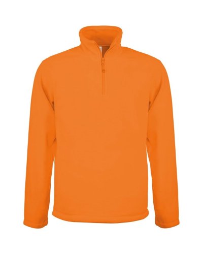 Giacca in micropile zip a 1/4 Enzo Orange