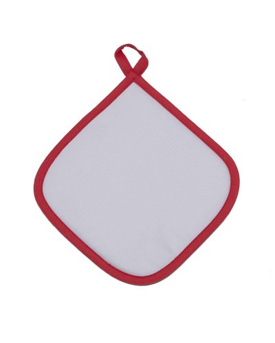 Pot Holder White/red