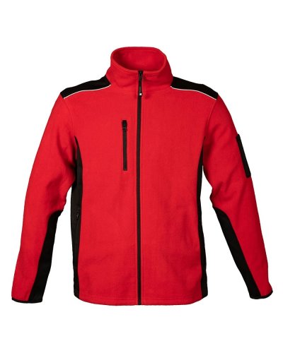 Pile bicolore Baltic 100% polyestere Red / Black