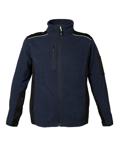 Pile bicolore Baltic 100% polyestere Navy/Black
