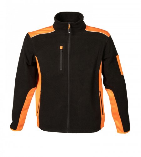 Pile bicolore Baltic 100% polyestere Black / Orange