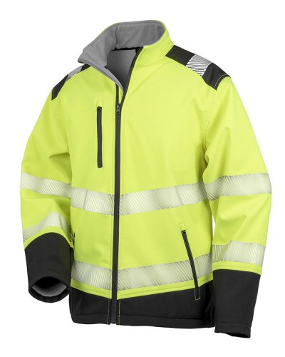 Softshell Safety Printable Ripstop Giallo / Nero