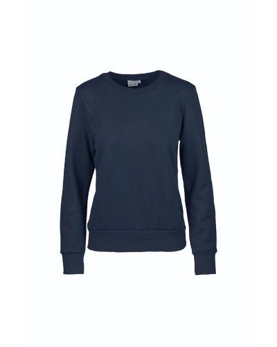 Felpa donna girocollo Blu
