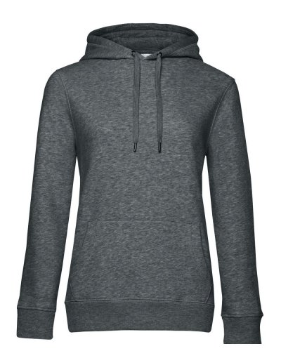 QUEEN Hooded Heather Mid Grey