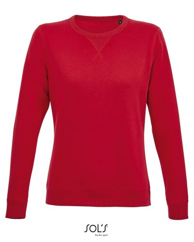 Felpa donna girocollo Sully Rosso