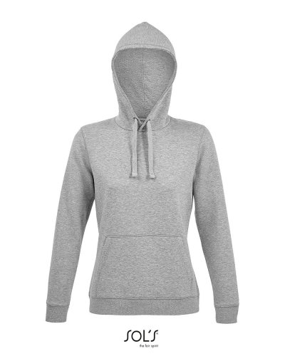 Felpa donna con cappuccio Spencer Women Grigio Medio Melange
