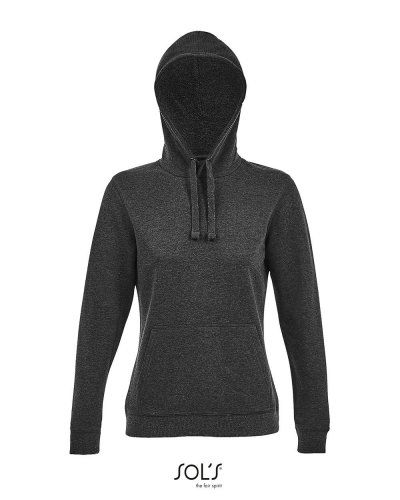 Felpa donna con cappuccio Spencer Women Antracite Melange