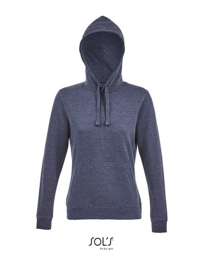 Felpa donna con cappuccio Spencer Women Denim Melange