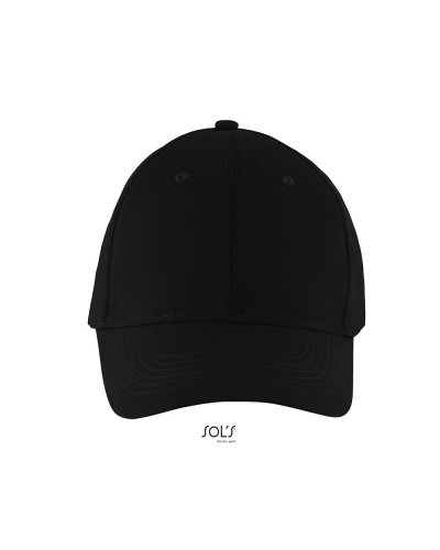Cappellino a 6 pannelli Solar Nero
