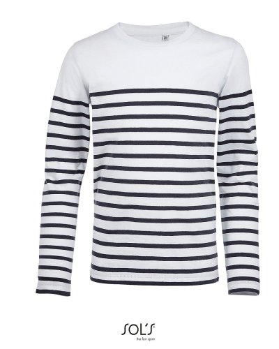 T-shirt bambino manica lunga rigata Matelot