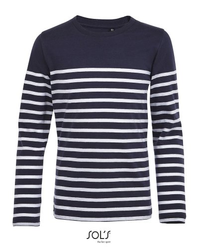 T-shirt bambino manica lunga rigata Matelot