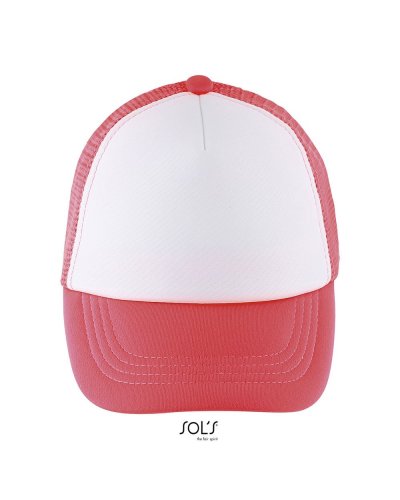 Cappellino Bubble bambino Bianco / Corallo  Fluo