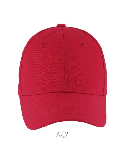 Cappellino a 6 pannelli Blaze Rosso