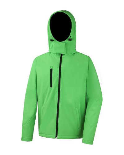 Softshell TX Performance con cappuccio Vivid Green / Nero