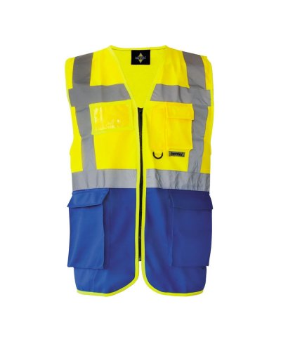 Multi Functional Vest 'Berlin' Yellow/Blue