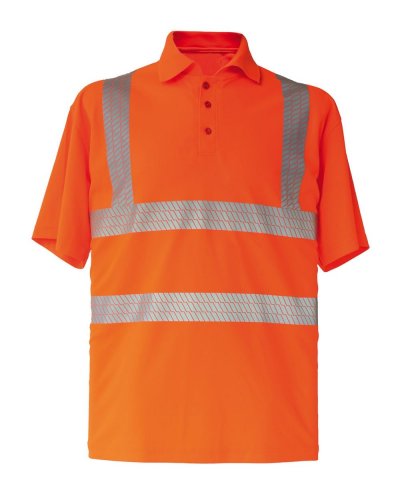 Broken Reflex Polo Shirt Orange