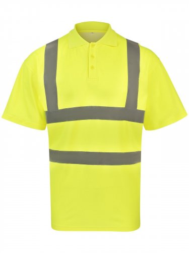 Hi-Viz Poly-Cotton Polo Yellow