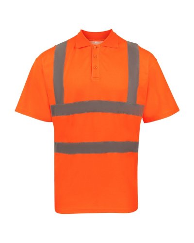 Hi-Viz Poly-Cotton Polo Orange