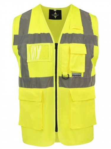 Gilet multifunzionale in mesh "Atene" Yellow