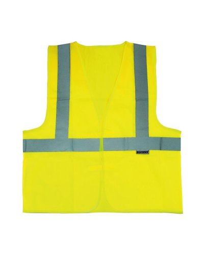 Safety Vest with 3 reflective Tapes Yellow