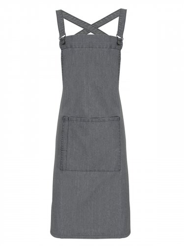 Cross Back   Barista   Bib Apron Black