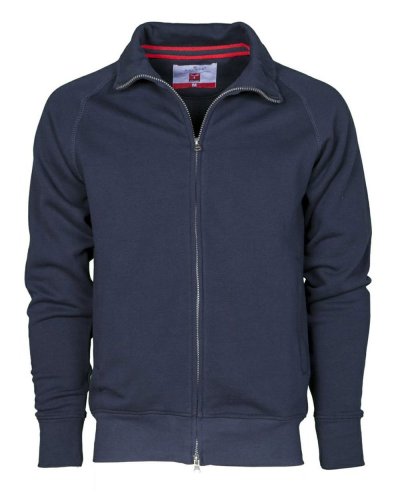 Felpa da uomo zip intera Panama Blu Navy