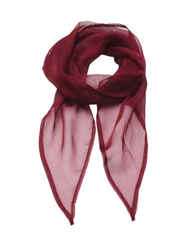 Ladies Chiffon Scarf Burgundy