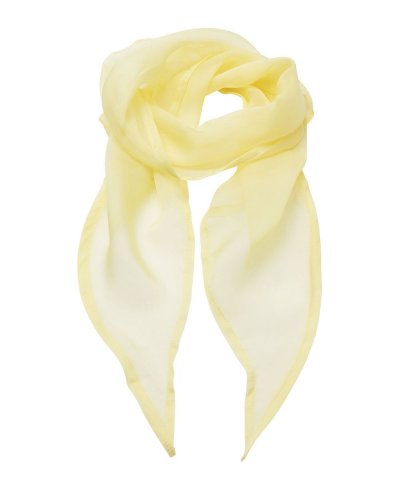 Ladies Chiffon Scarf Lemon