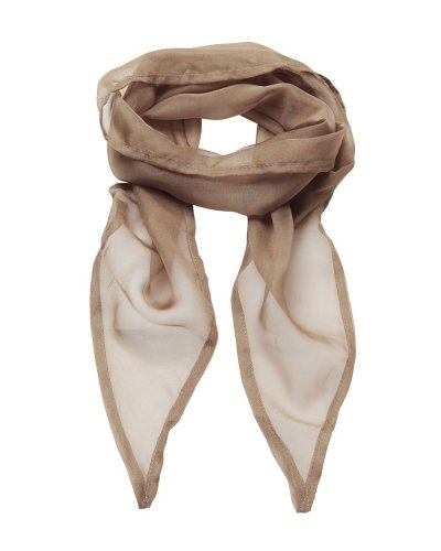 Ladies Chiffon Scarf Khaki