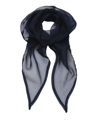 Ladies Chiffon Scarf Navy