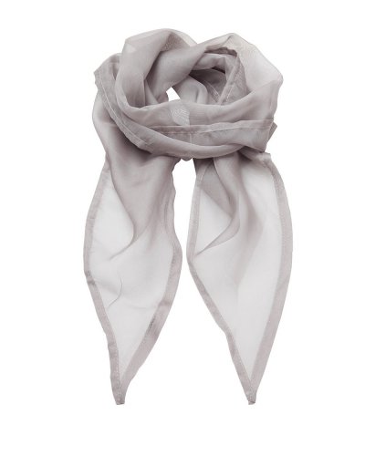 Ladies Chiffon Scarf Silver