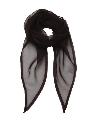 Ladies Chiffon Scarf Brown