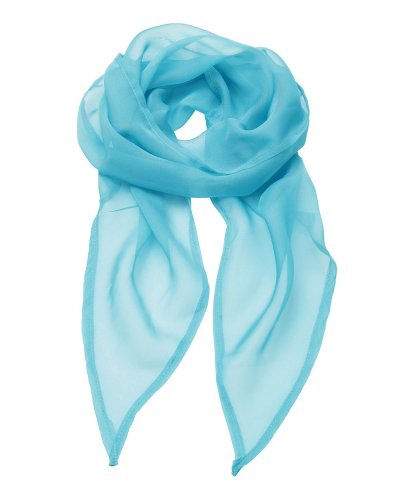 Ladies Chiffon Scarf Turquoise