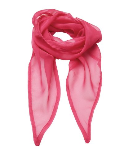 Ladies Chiffon Scarf Fuchsia