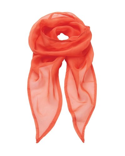Ladies Chiffon Scarf Orange