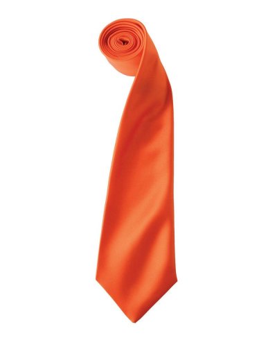 Colours Collection Satin Tie Orange