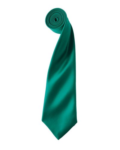 Colours Collection Satin Tie Emerald