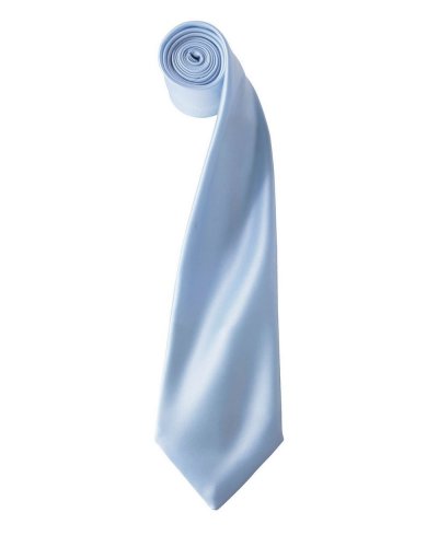 Colours Collection Satin Tie Light Blue