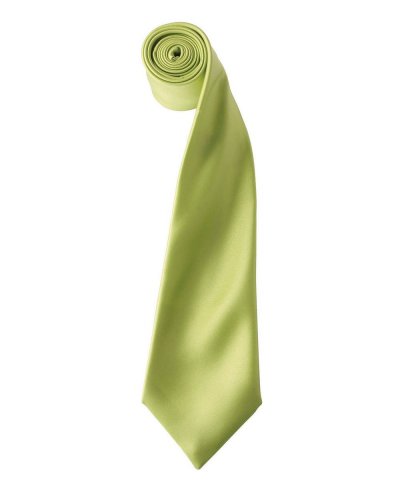 Colours Collection Satin Tie Lime