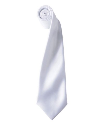 Colours Collection Satin Tie White