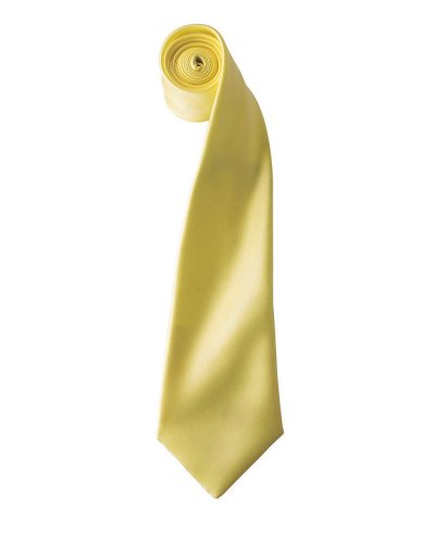 Colours Collection Satin Tie Lemon