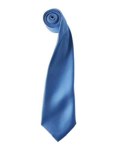 Colours Collection Satin Tie Mid Blue