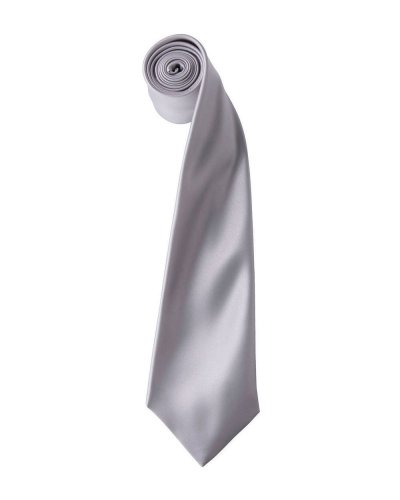 Colours Collection Satin Tie Silver