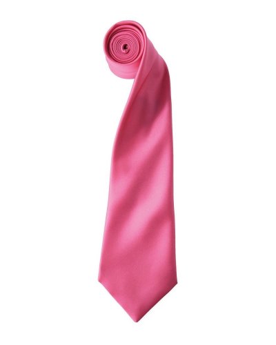 Colours Collection Satin Tie Fuchsia
