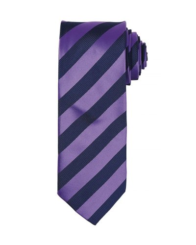 Club Stripe Tie Purple/navy
