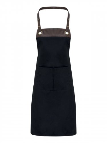 Espresso Bib Apron Black/brown