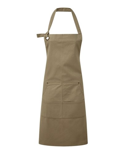 Calibre' Heavy Cotton Canvas Pocket Apron Khaki