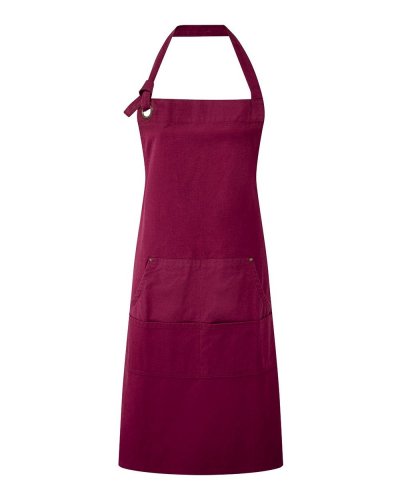 Calibre' Heavy Cotton Canvas Pocket Apron Burgundy