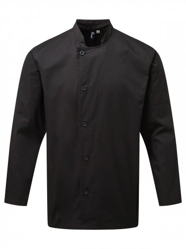 Essential Long Sleeve Chef's Jacket Black