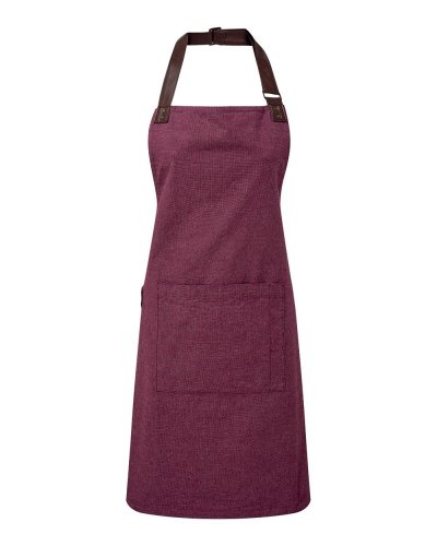 Annex Oxford Bib Apron Burgundy
